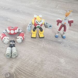 For Parts 2004 Capcom Mega Man NT Warrior GutsMan TorchMan MagnetMan Figures